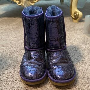UGG Purple Sequin Boots